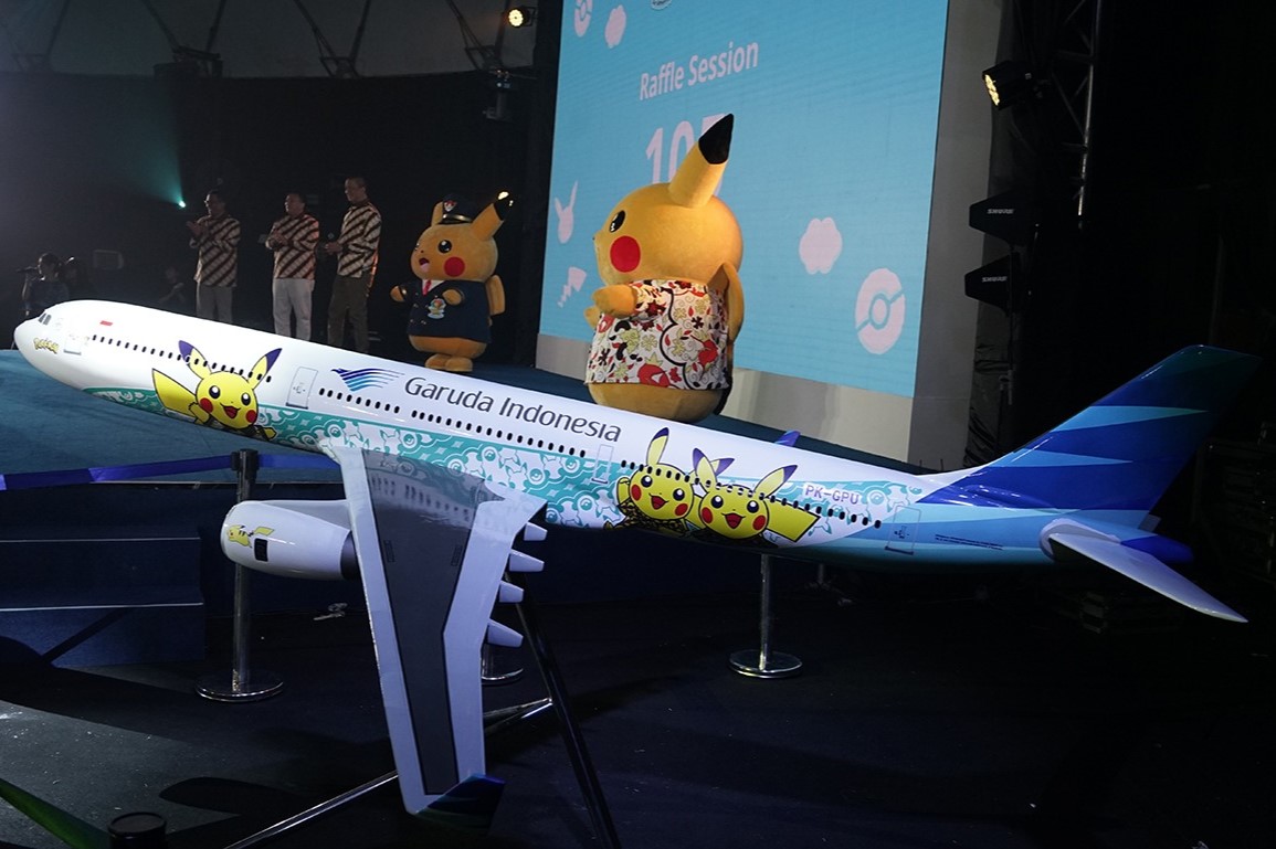 GARUDA INDONESIA DAN THE POKÉMON COMPANY LUNCURKAN DESAIN LIVERY TEMATIK PIKACHU JET KEDUA